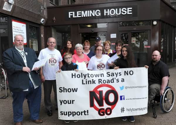 Campaigners hand in letters against new road planned from Holytown to Eurocentral