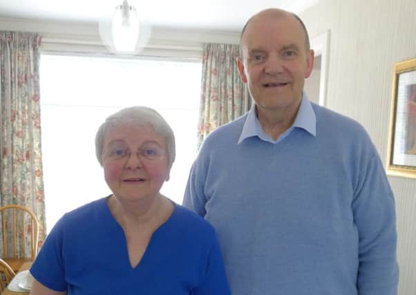 Ann and Jim Irvine from Uddingston. Ann was diagnosed with Motor Neurone Disease a year ago, just after Jim had been given the all-clear from prostate cancer.