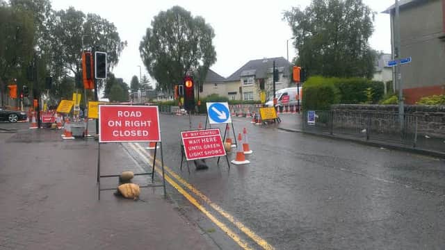 Clober Road is currently closed in Milngavie