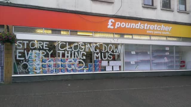 Poundstretcher in Milngavie is closing down