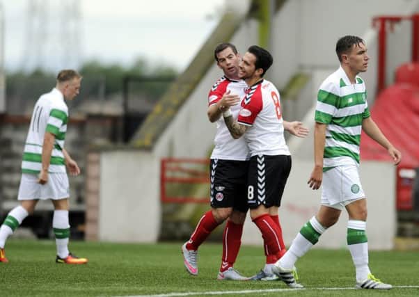 Celebrations for Clyde after Peter MacDonald fires them in front.