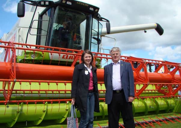 SNP MEP Ian Hudghton and Aileen Campbell MSP at the Royal Highland Show