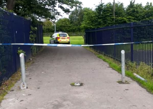 Coronation Park was sealed off by police after alleged attack.