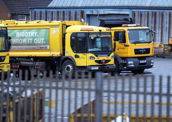 Bin services could be hit by industrial action.