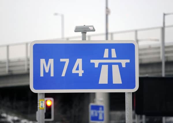 Drivers face further delays on the M74 between Motherwell and Glasgow.