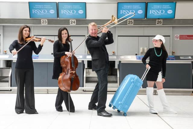 The Royal

Scottish National Orchestra (RSNO) celebrated Glasgow Airport's 50 th anniversary.