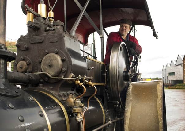 Stan Sutherland gets ready to roll back the years at the annual Victorian Steam Fair. Pic: Andy Buchanan.