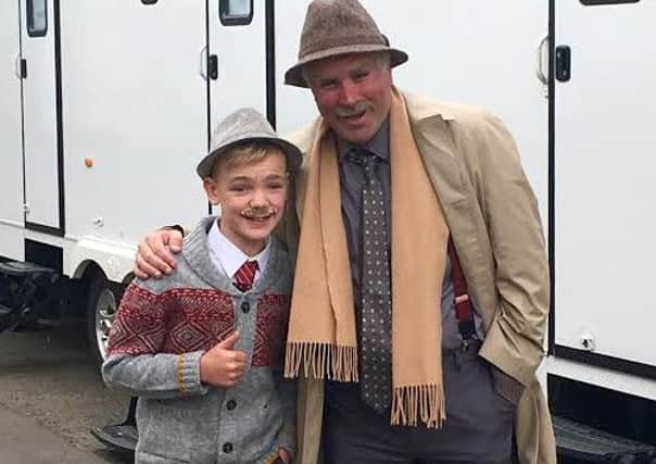 wee Victor Jamie Wallace with Greg Hemphill who plays Victor in Still Game