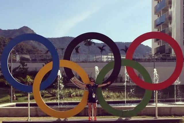 Kirsty Gilmour tweeted a picture of herself enjoying the Olympic experience