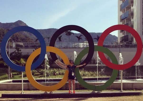Kirsty Gilmour tweeted a picture of herself enjoying the Olympic experience