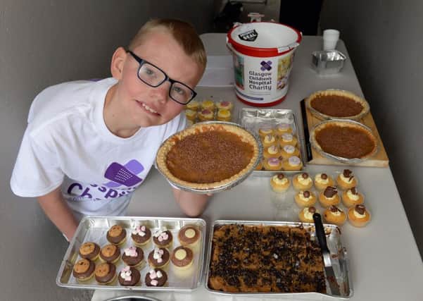 Jack Moxen with some of the treats he baked in aid of the Royal Sick Children's Hospital