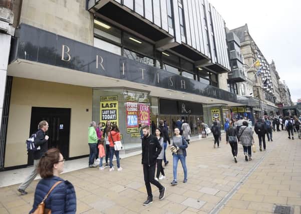 call to retailers to support staff from British Home Stores (BHS). Pic: Greg Macvean.