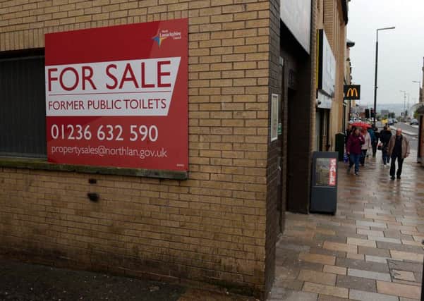 Former public toilets are up for sale.