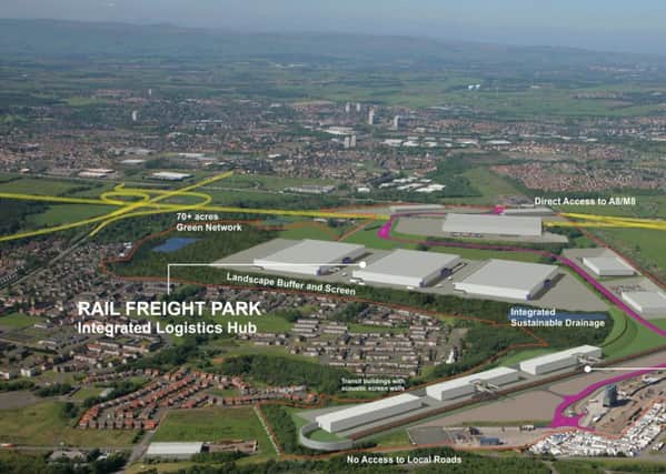 Railfreight park was to cover huge site.