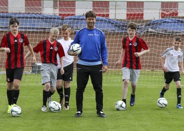 Brian Laudrup gave a coaching masterclass to these lucky youngsters