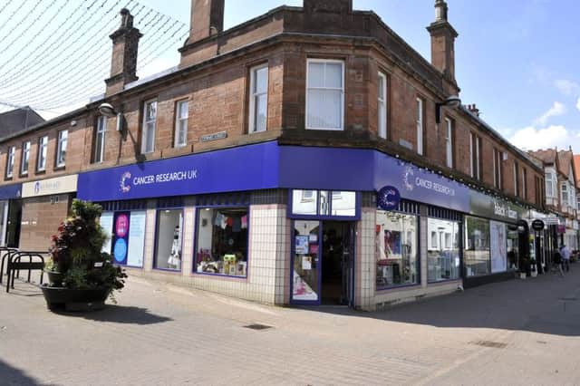 Cancer Research shop, Milngavie.
