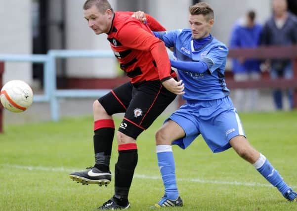 Paul McBride (right) netted twice in Kilsyth's win at Maryhill