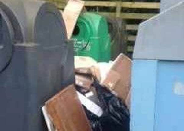 Fly-tipping at recycling centre