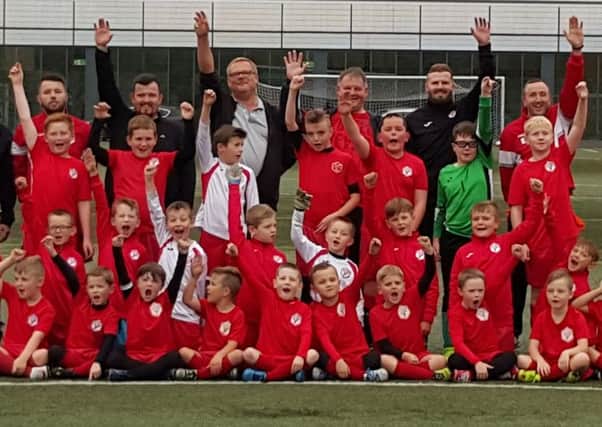 The players and coaches of Yett Farm Football Club were delighted to welcome their German friends.