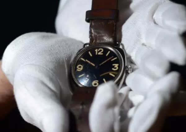 The Panerai watch, made in Italy, is believed to be one of only 618 made between 1941 and 1943. Pic: SWNS