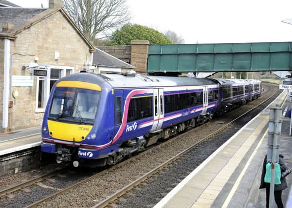 The incident happened yesterday morning at Polmont station during rush hour