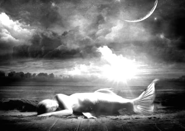 An artist's interpretation of the generally accepted perception of the mermaid.