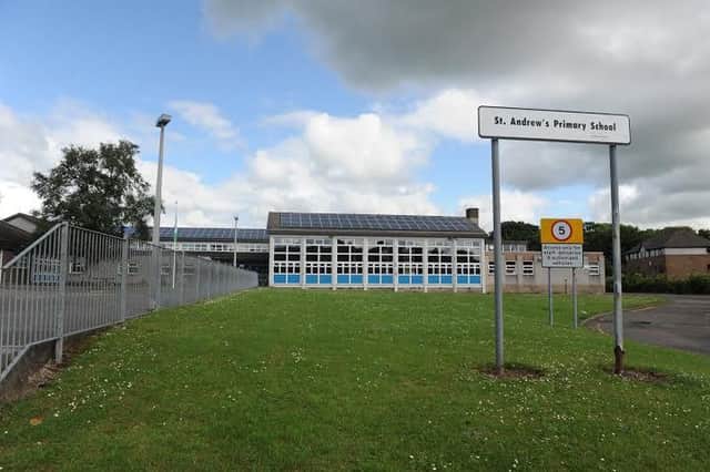 The current St Andrew's Primary School in Bearsden - where the new school will be built.