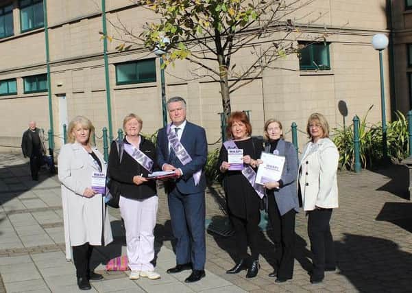 Local MP John Nicolson with members of East Dunbartonshire WASPI