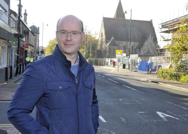 Duncan Cumming campaigned for a new pedestrian crossing near Bearsden Hub.