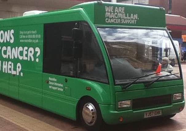Macmillan Cancer Support will be offering advice in Motherwel on Tuesday