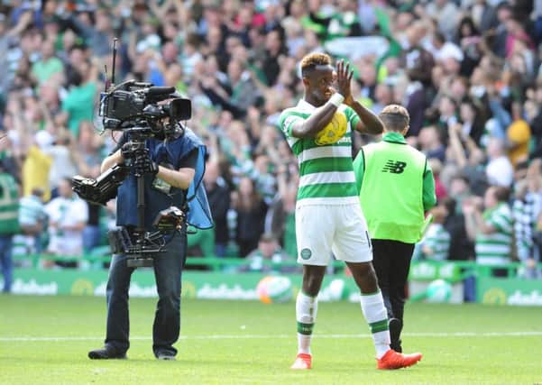 Moussa Dembele scored the second Celtic goal against Motherwell (Pic by John Devlin)