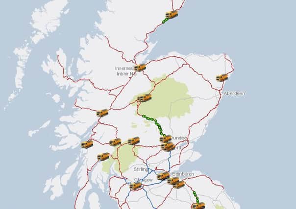 A trunk road gritter tracker is being launched on the Traffic Scotland website so that people can check where and when gritters have been active on routes in their areas.