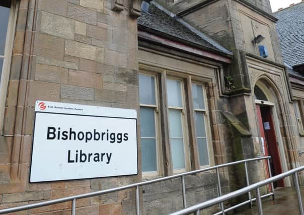 Photograph Jamie Forbes 13.9.13. Bishopbriggs Library. Break-in last week.