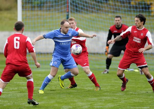 Action from Kilsyth's match with Glencairn