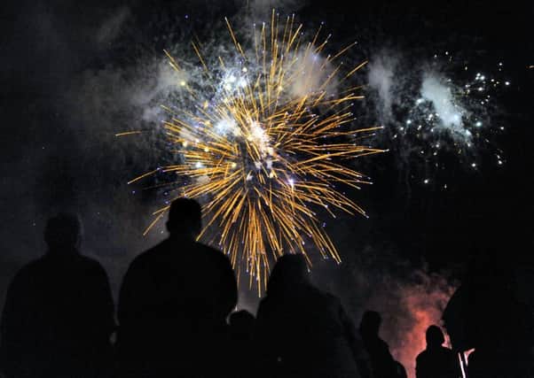 Lanark Round Table annual fireworks display, Moor Park, Lanark  (Picture by Lindsay Addison)