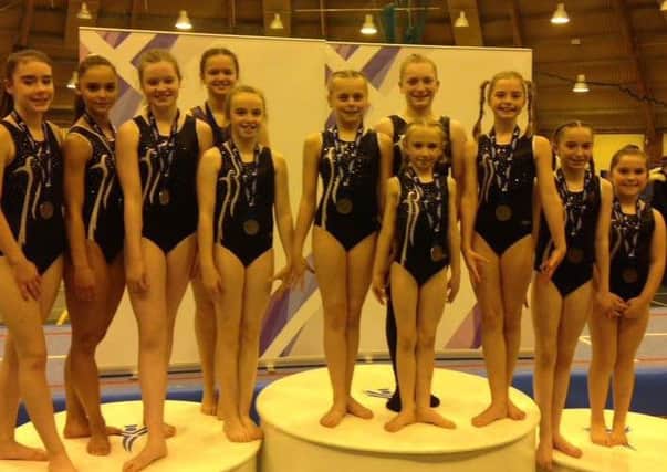 Amy Gibson was part of the successful Bishopbriggs Gymnastics Club contingent