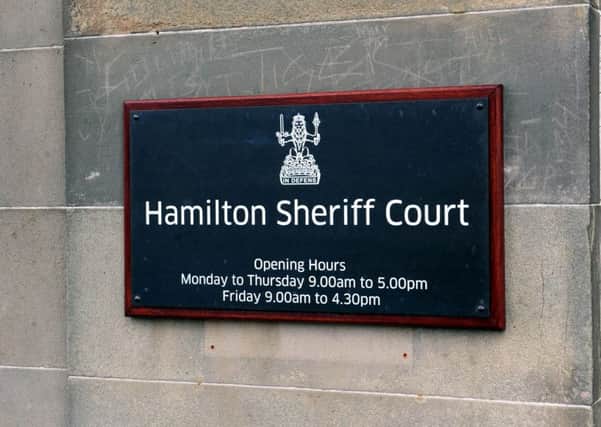 Hamilton Sheriff Court heard the woman was bombarded with messages.