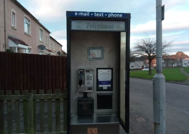 There are no objections to the loss of the phone box at Cleghorn Avenue, Lanark.