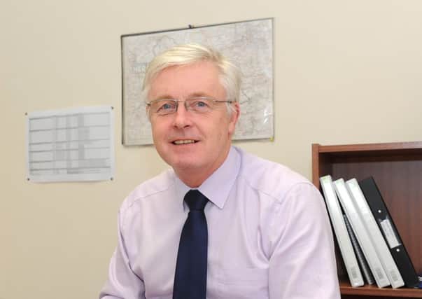 Jim Holland during his time as editor of the Kirkintilloch Herald.