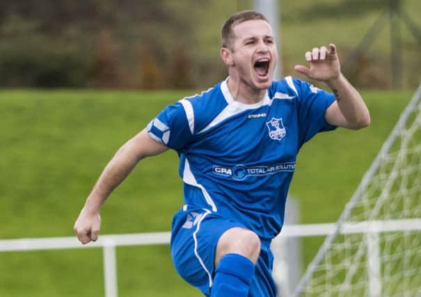 Ian Watt was a two-goal hero for Carluke Rovers at Irvine Victoria (Pic by Sarah Peters)