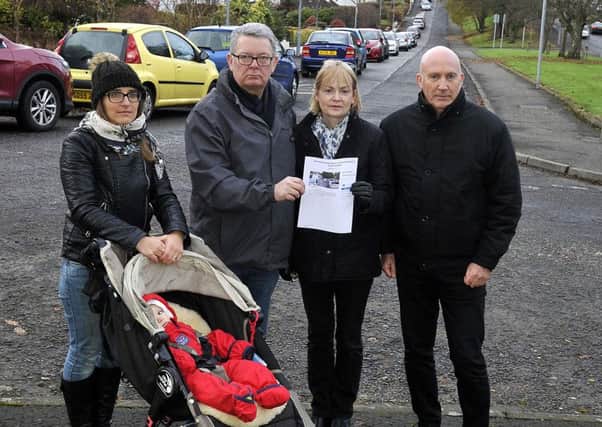 Ken Morton and Robert Paterson from Bearsden West Community Council have started a petition about the parking problem outside their houses.