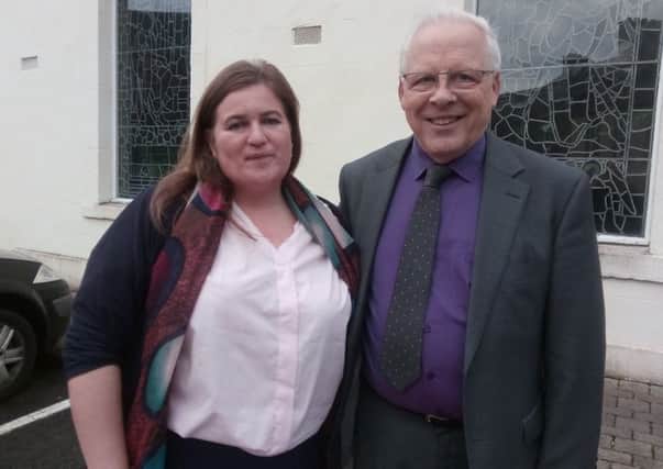 Louise Mackay, pictured with session clerk Robin Murdoch, will be the new minister at St Nicholas Church in Lanark.
