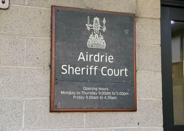 Steven Riding was jailed after trial at Airdrie Sheriff Court.