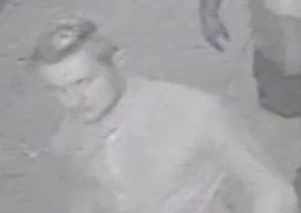 CCTV of the man the police want to trace