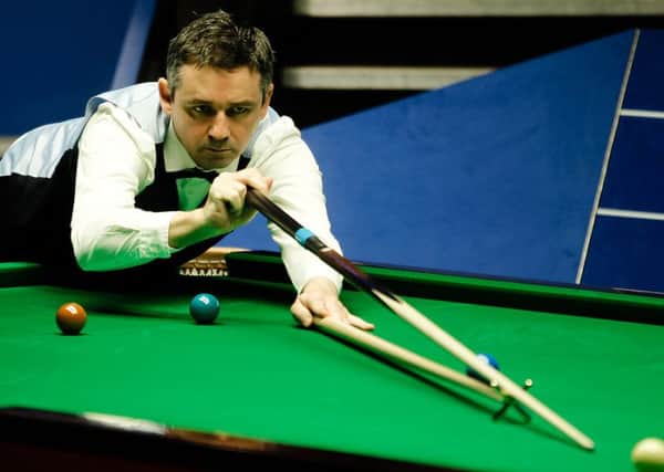 Alan McManus will face fellow Scot John Higgins at the Emirates Arena on Monday. (pic courtesy of World Snooker)