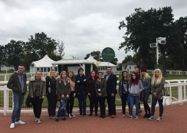New College Lanarkshire students visit Hamilton Park Racecourse