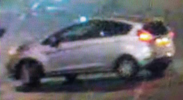 CCTV footage of the car police are looking to trace.