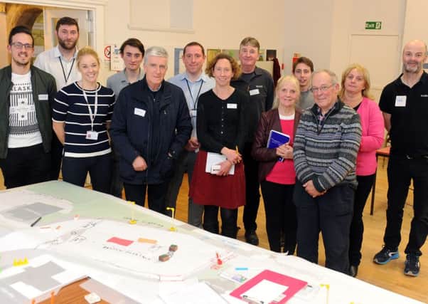 Some of the local people who took part in the Lenzie design sessions.