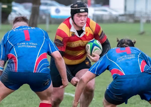 A heavyweight battle looms as West prop Glen Sutherland confronts the Kirkcaldy opposition