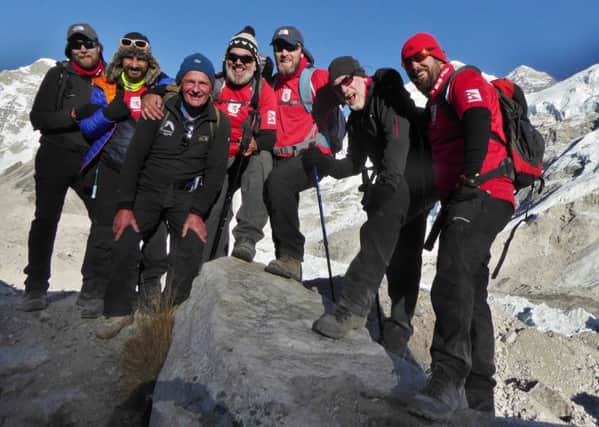 Mungo Ross and his Calton Athletic expedition team on Everest